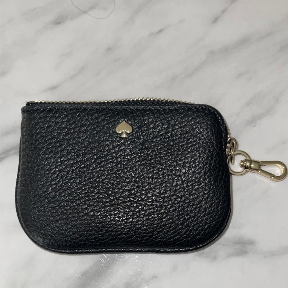 Kate Spade Black Leather Key Pouch